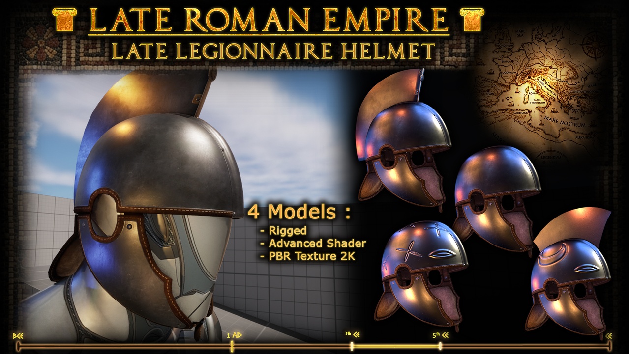 Media 1 for listing Late Roman Empire : "Intercisa" Helmet