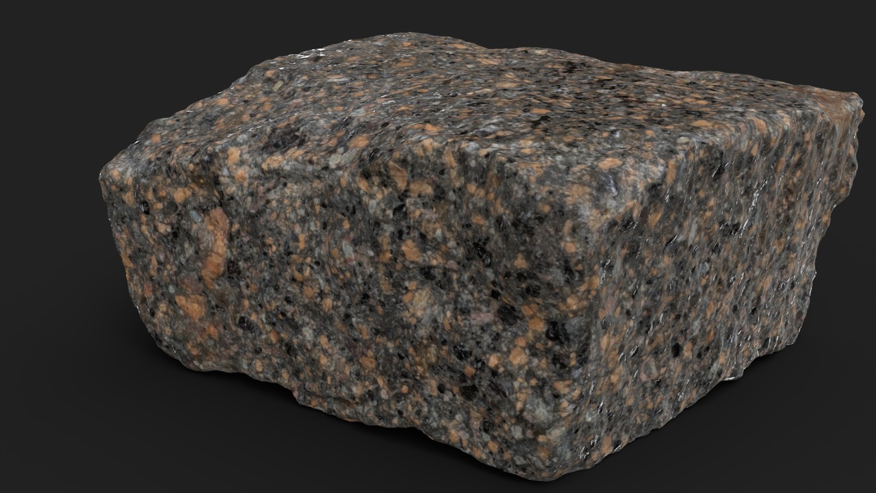 Media 1 for listing Granitic paving stone 02 - Raw scan