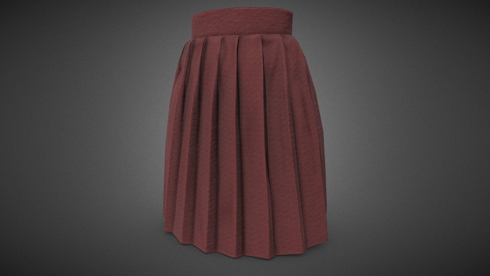 [TREEMINGBIRD] ★ Marble Rivet Pleated Skirt SHOP - - TREEMINGBIRD