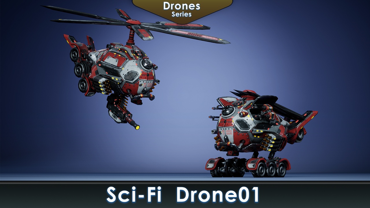 Media 1 for listing Sci-Fi Drone 01