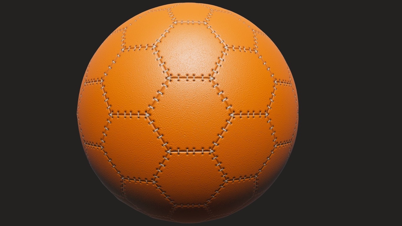 Media 1 for listing Yellow Football Ball Material PBR