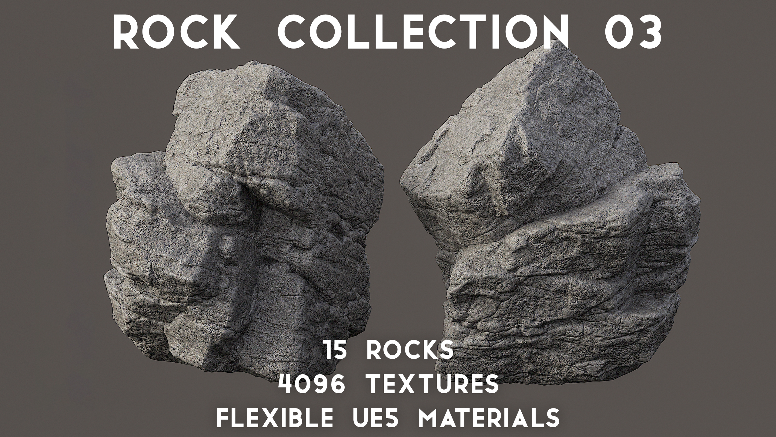 Output Rocks Environment - Rock Collection 03 | Fab