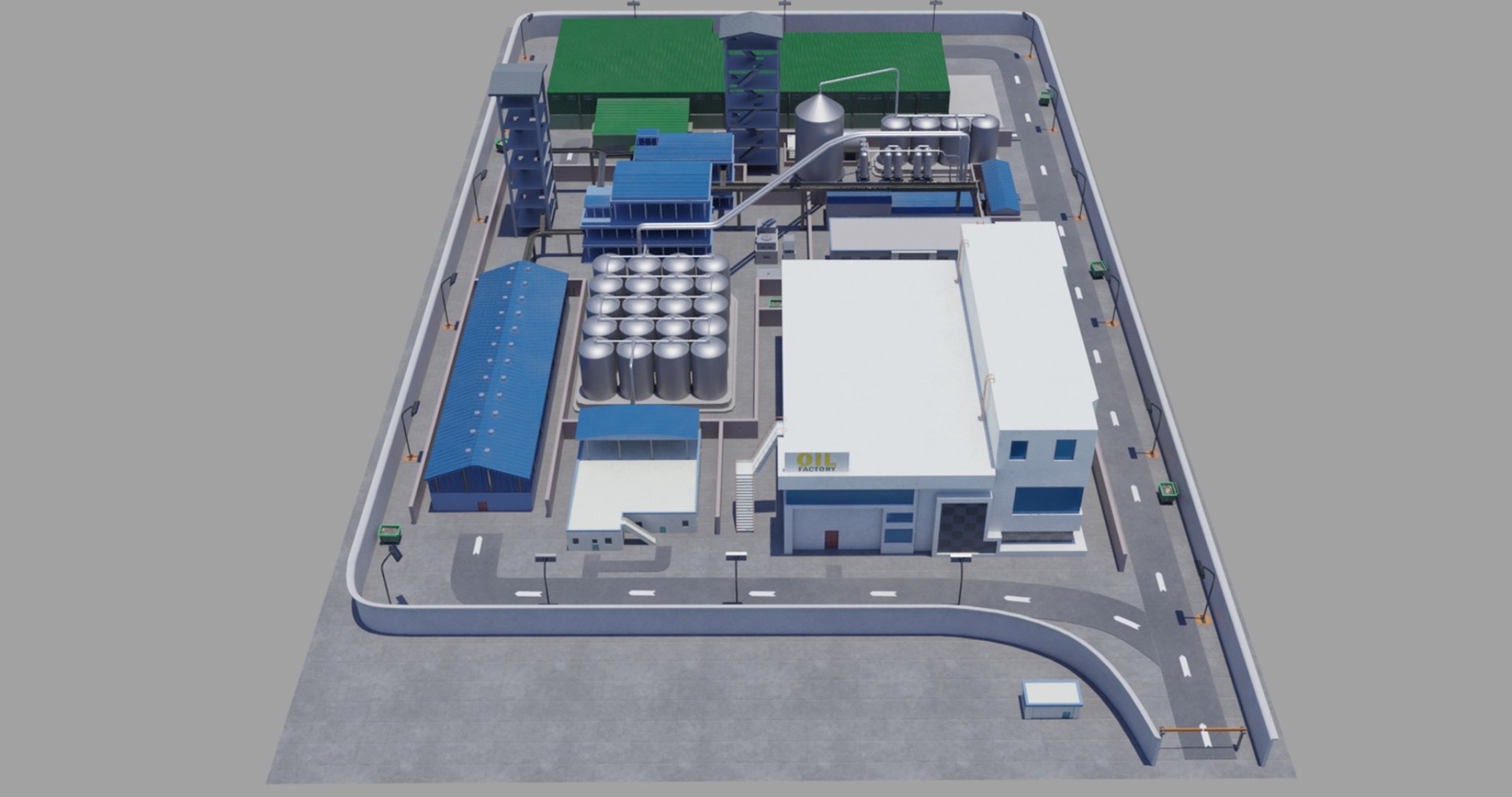 出品Factory Warehouse Exterior and Interior GameReady with PBR Unity UE Textures Incのメディア1