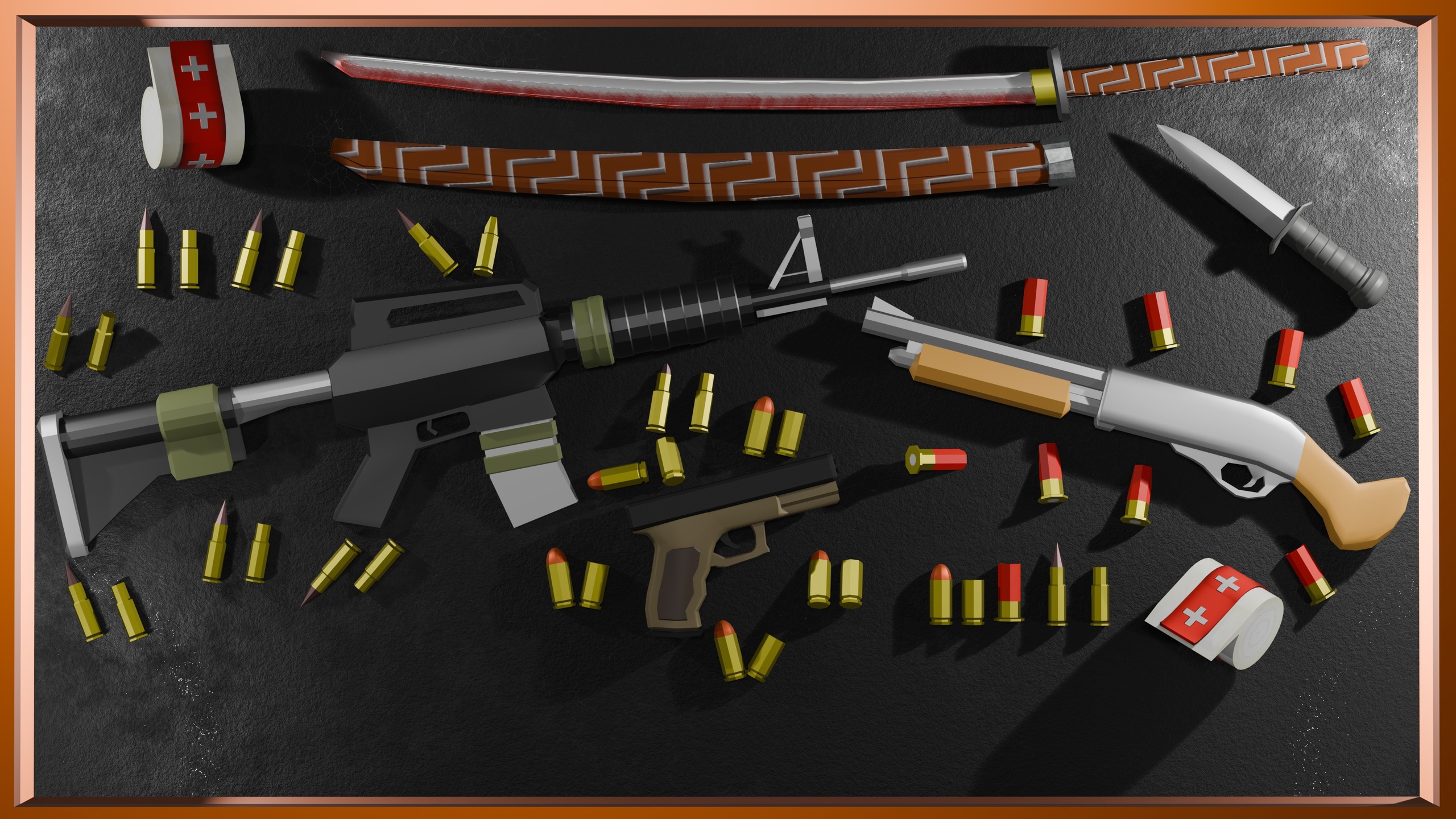 Low Poly Guns & Weapons Pack ilanı için 1. medya