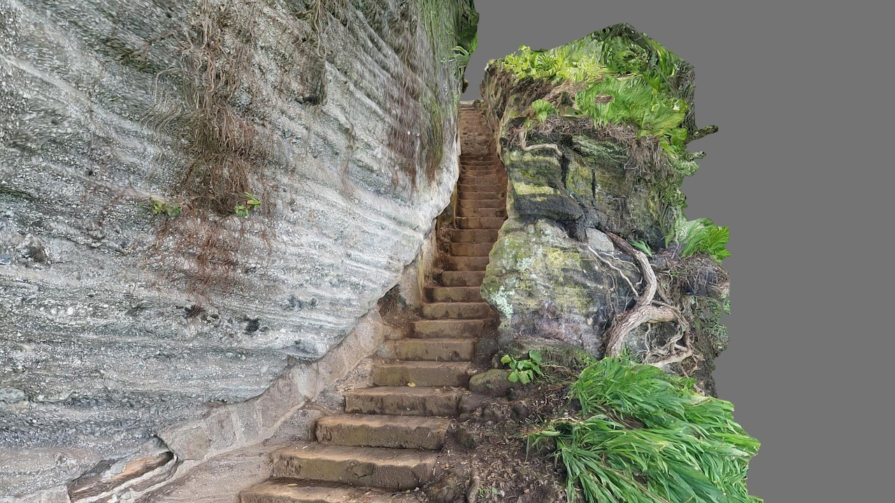 Media 1 for listing Old stairs in cliff
