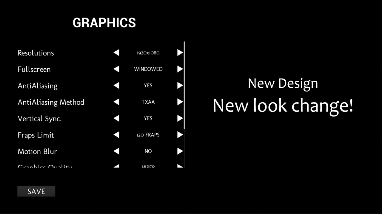 Media 1 for listing Minimal Graphics Settings DG version