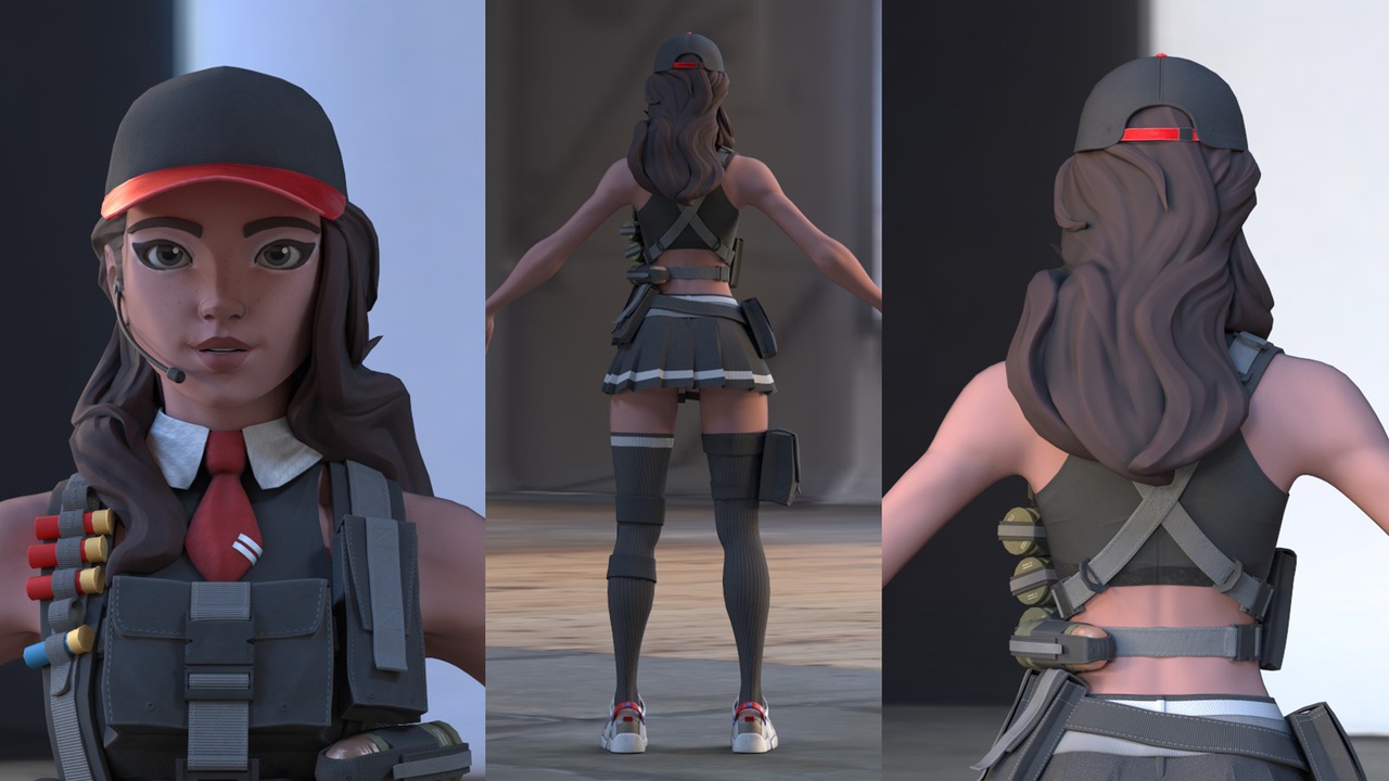 Media 1 for listing Sporty Beach Combat Girl