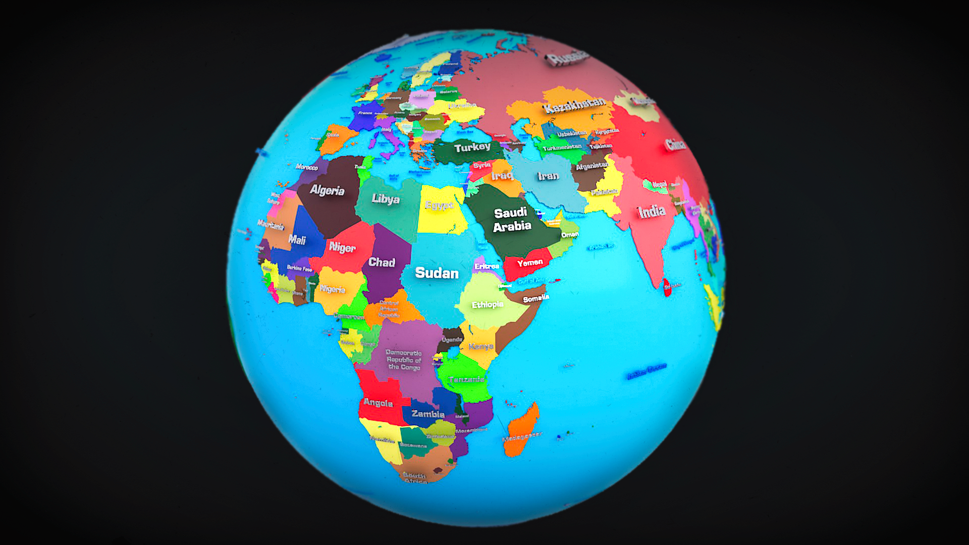 Earth Globe Geopolitical | Fab
