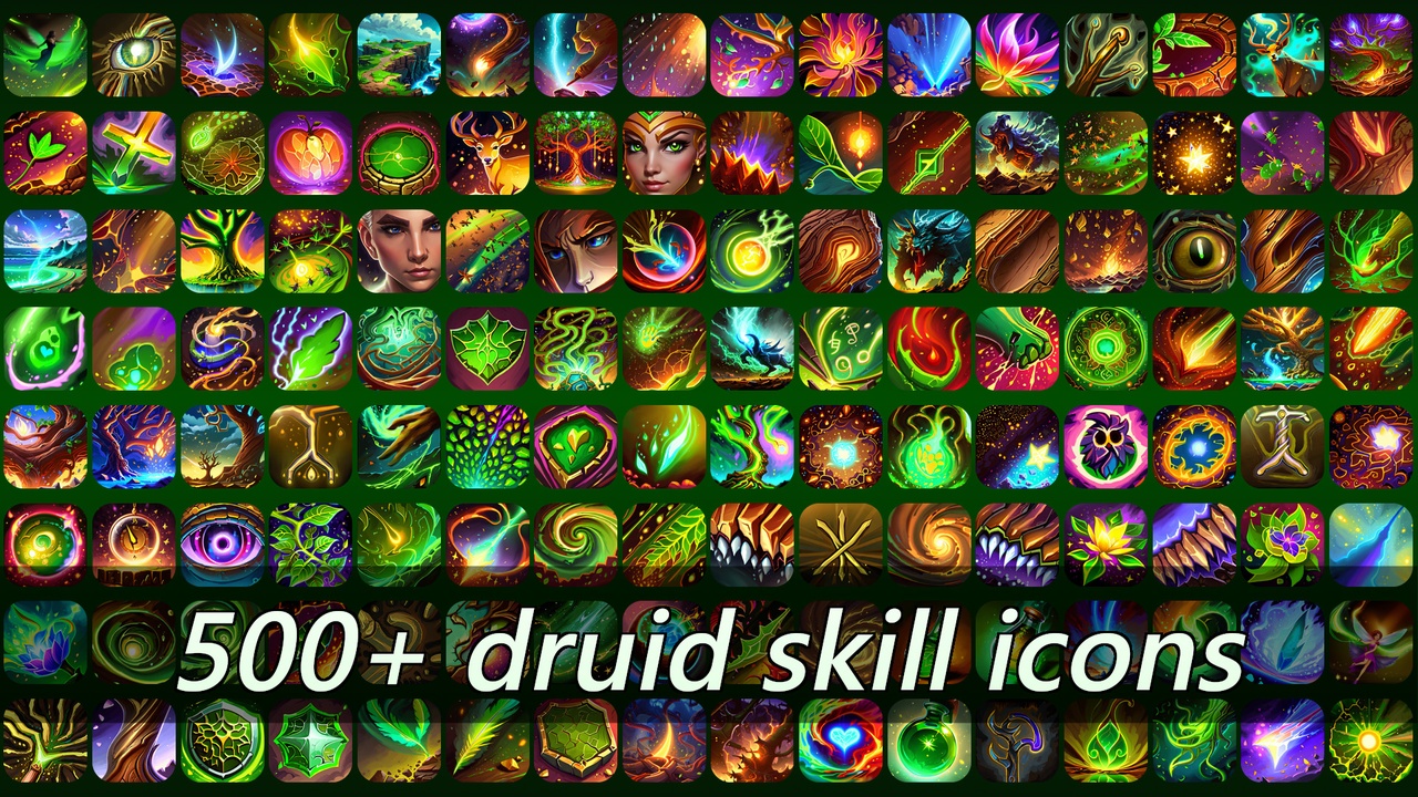 Media 1 for listing 500+ druid skill icons