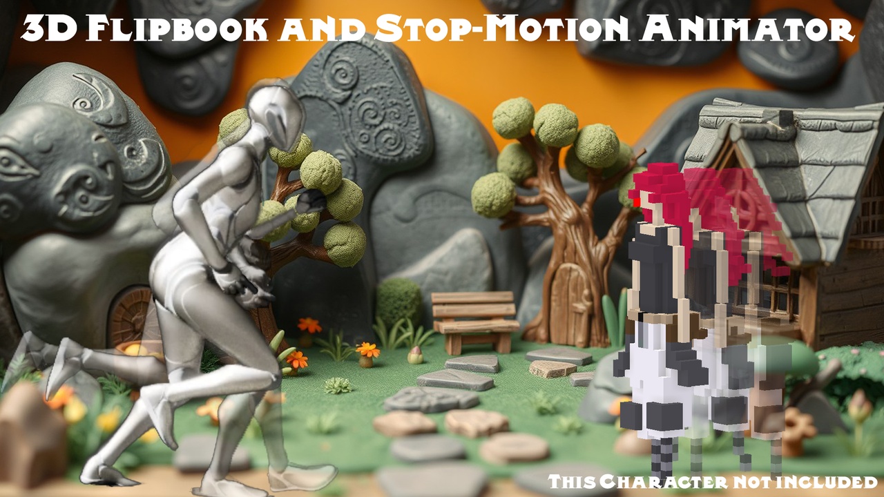 Media 1 for listing 3D Flipbook and Stop-Motion Animator