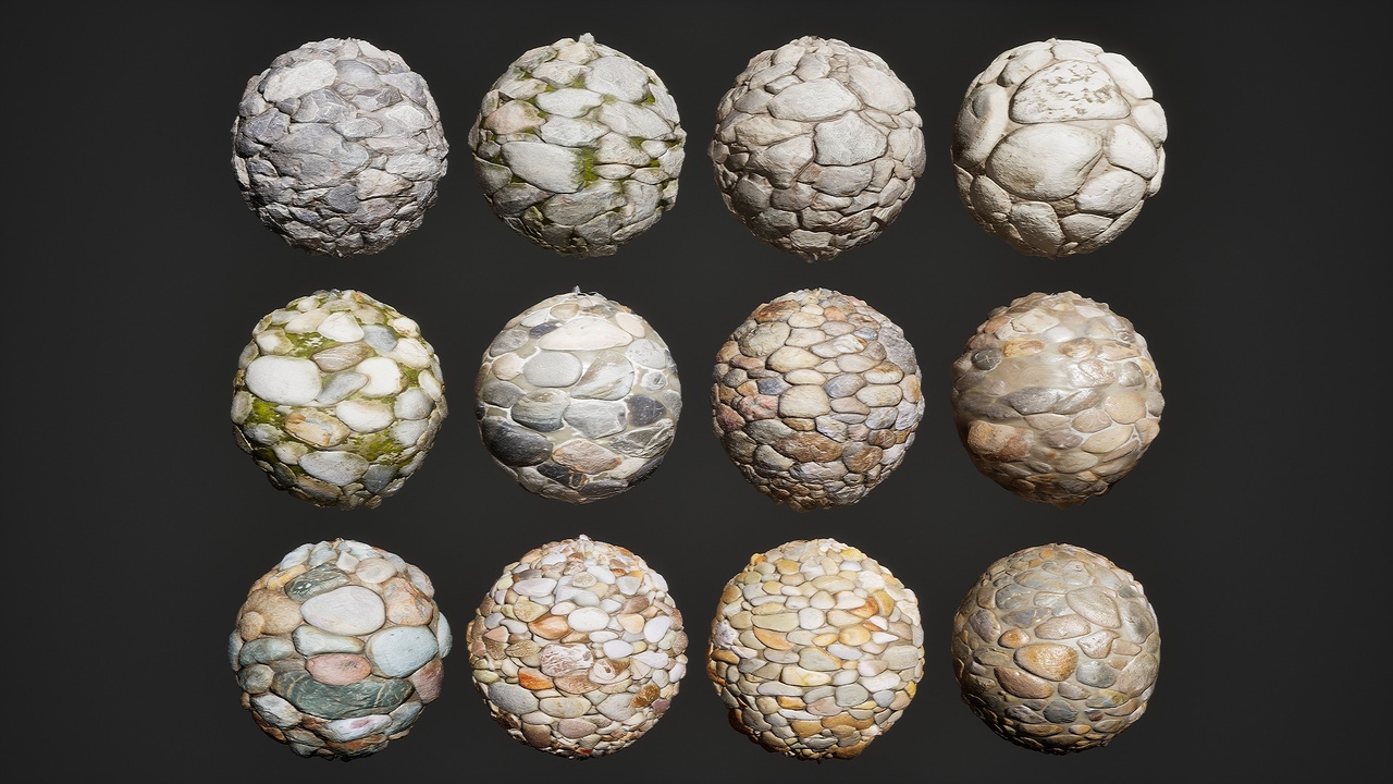 Media 1 for listing Realistic Materials - Pebble 2