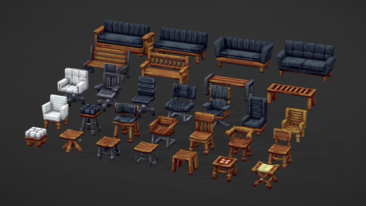 Media 1 for listing Furniture collection: Chairs