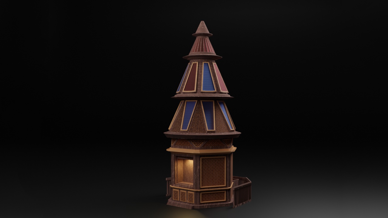 Media 1 for listing Stylized Elven Temple / Shrine