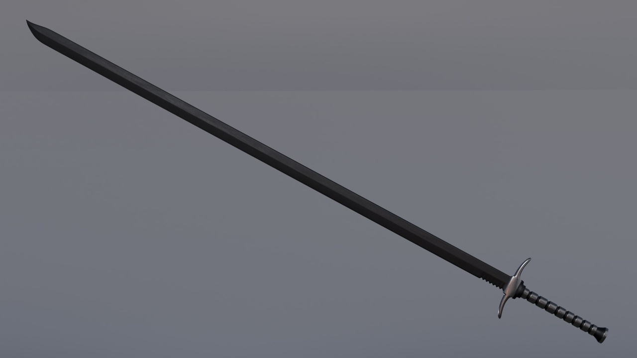 Media 1 for listing Fantasy Long Sword | RPG Melee Weapon Asset | Game Ready Fantasy Sword Weapon