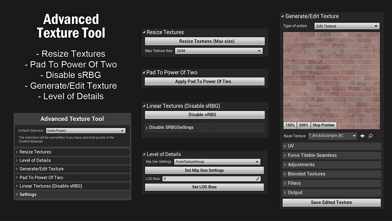 Media 1 for listing Advanced Texture Tool