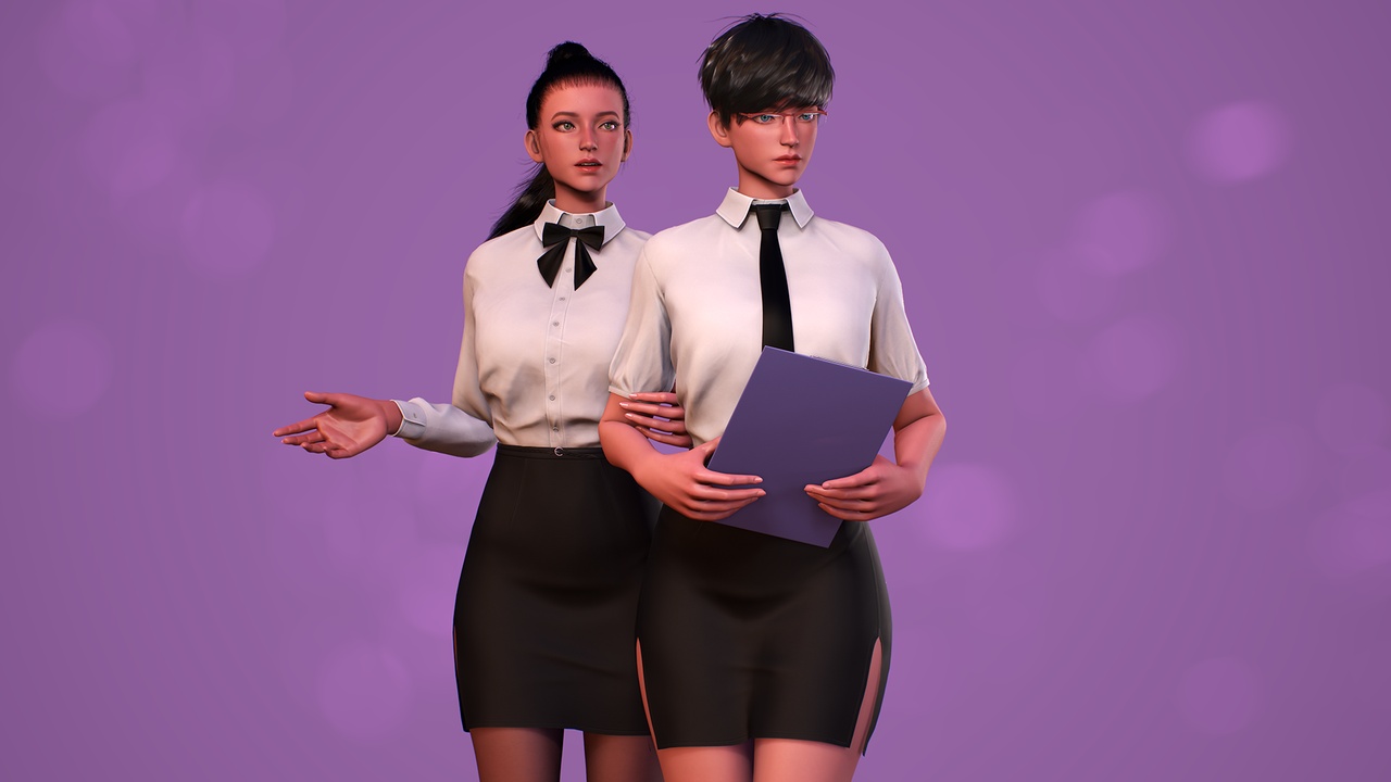 Media 1 for listing Office Business Girls - Stylized RPG Shooter Modern Casual Realistic Characters