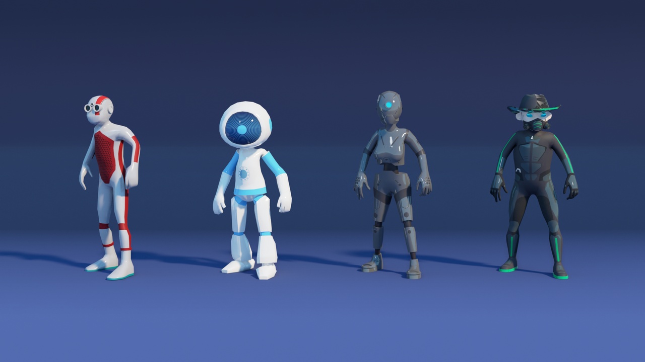 Media 1 for listing Sci-Fi 13 Stylized Characters