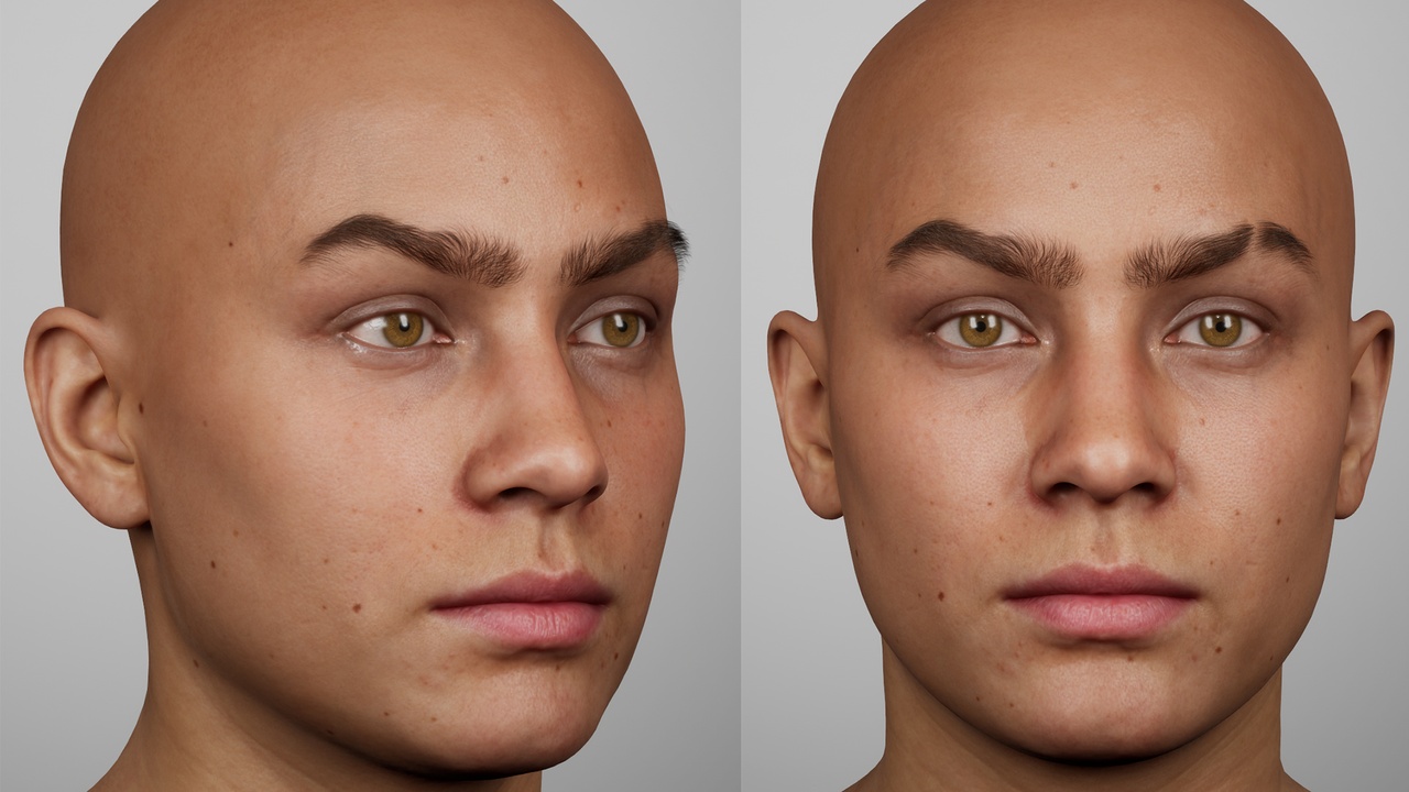 Media 1 for listing Scar Slit Eyebrows Groom for MetaHuman