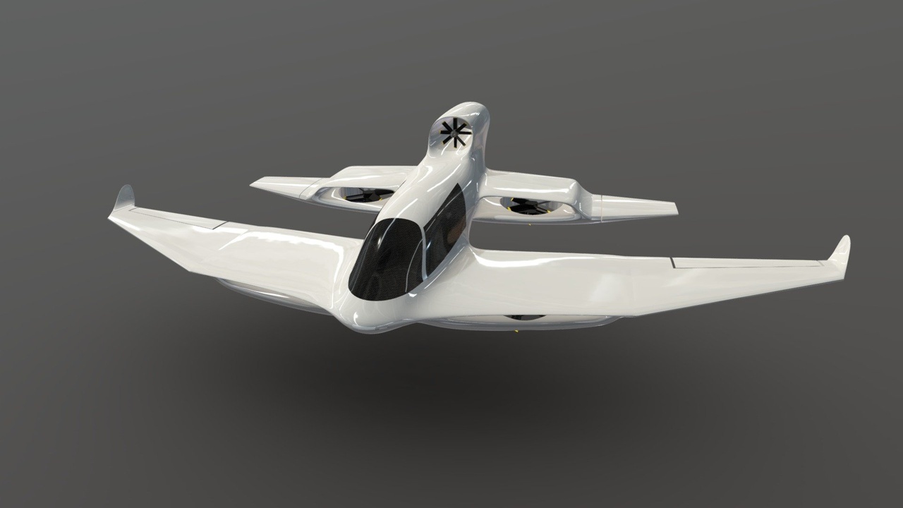 Ghost X V4 eVTOL flying vehicle Fab