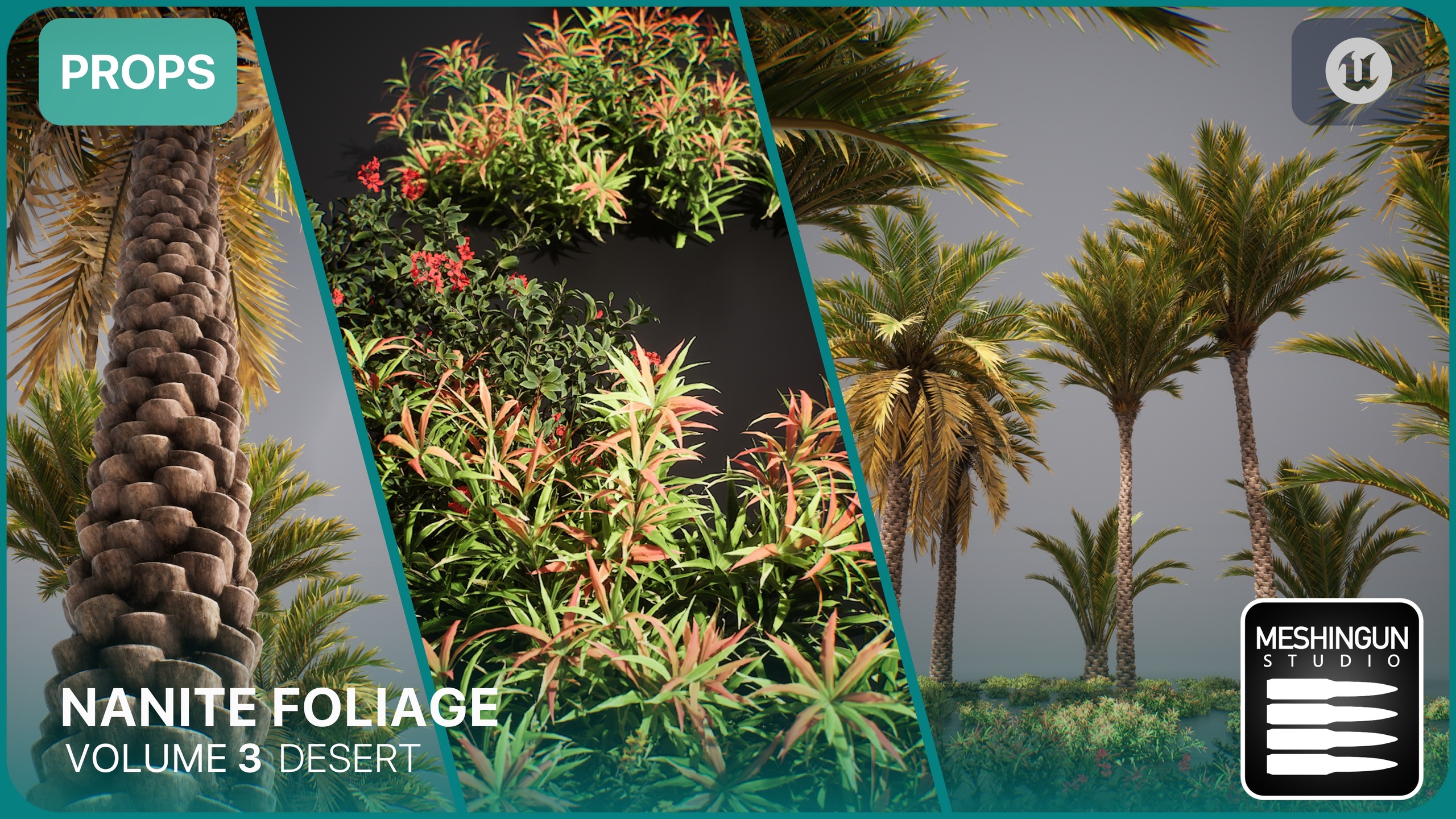Media 1 for listing Nanite Foliage Vol3 Desert