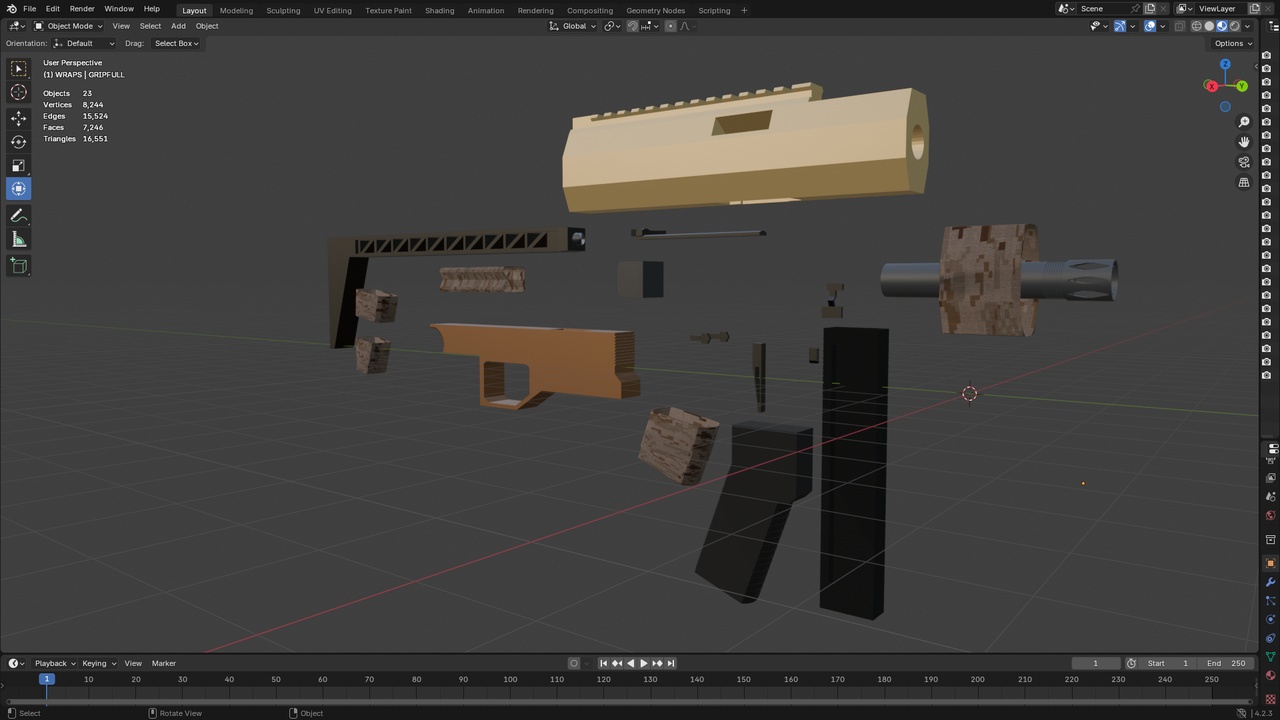 Media 1 for listing Pistol Caliber Carbine C (low poly)