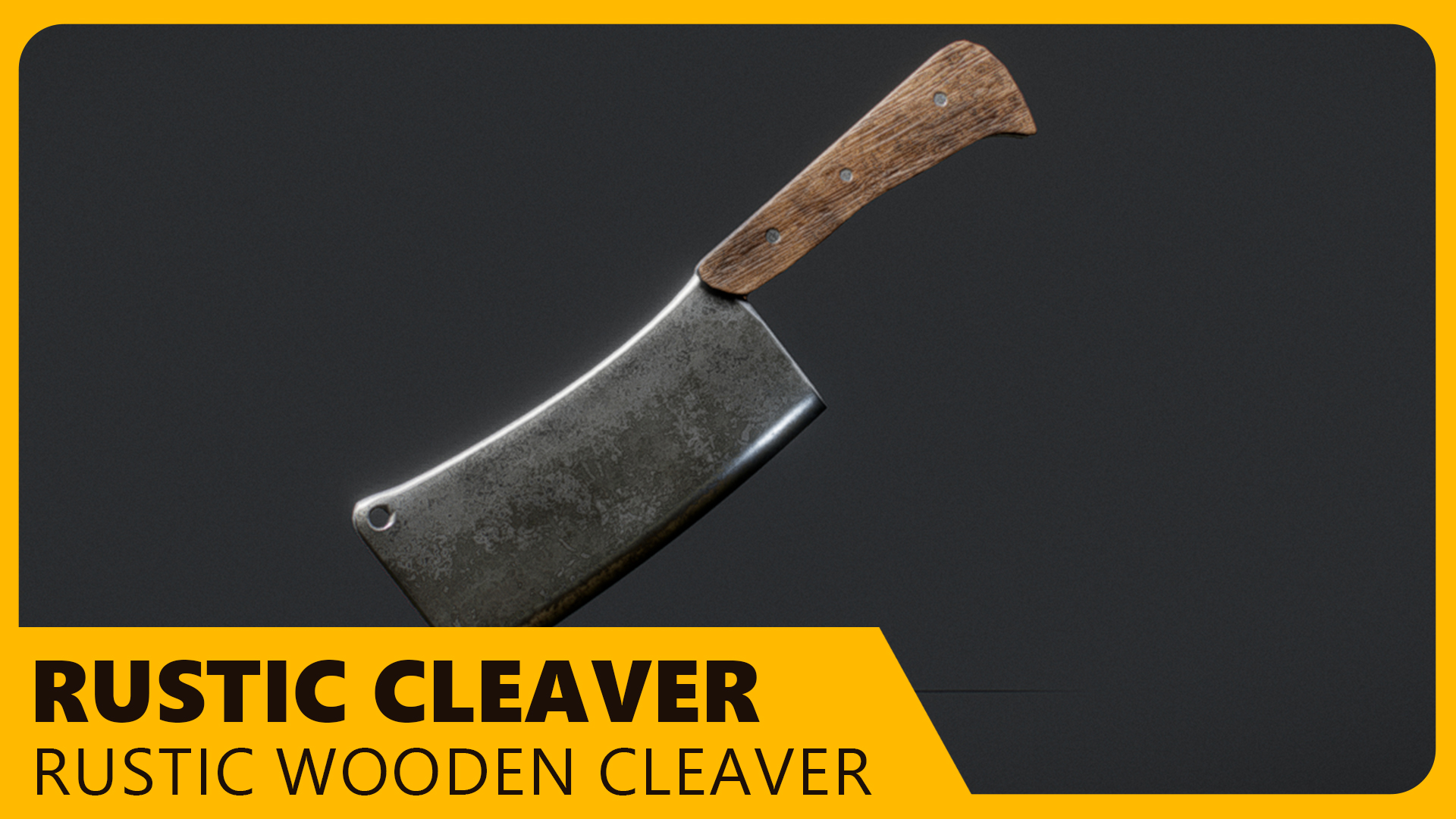 Rustic Cleaver Rustic Wooden Cleaver – Handcrafted Kitchen & Fantasy Prop | Fab