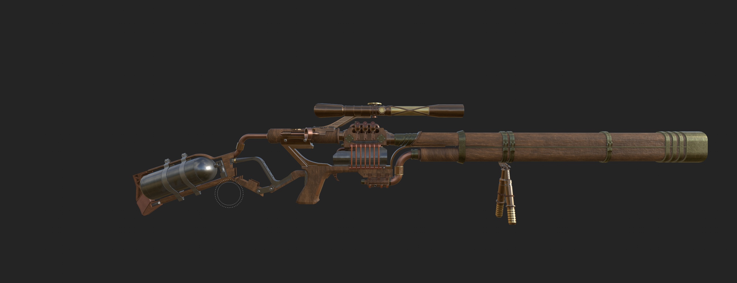 Media 1 for listing steam punk rifle