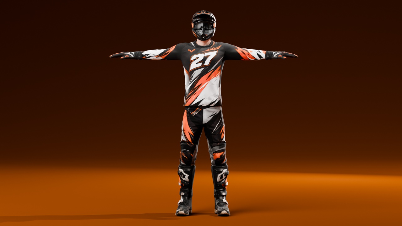 Media 1 for listing Motocross Rider - Rigged