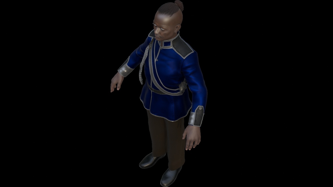 Media 1 for listing Victorian Era Soldier in Blue Uniform