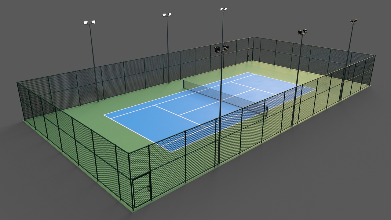 Media 1 for listing Modular Outdoor Tennis Court PBR