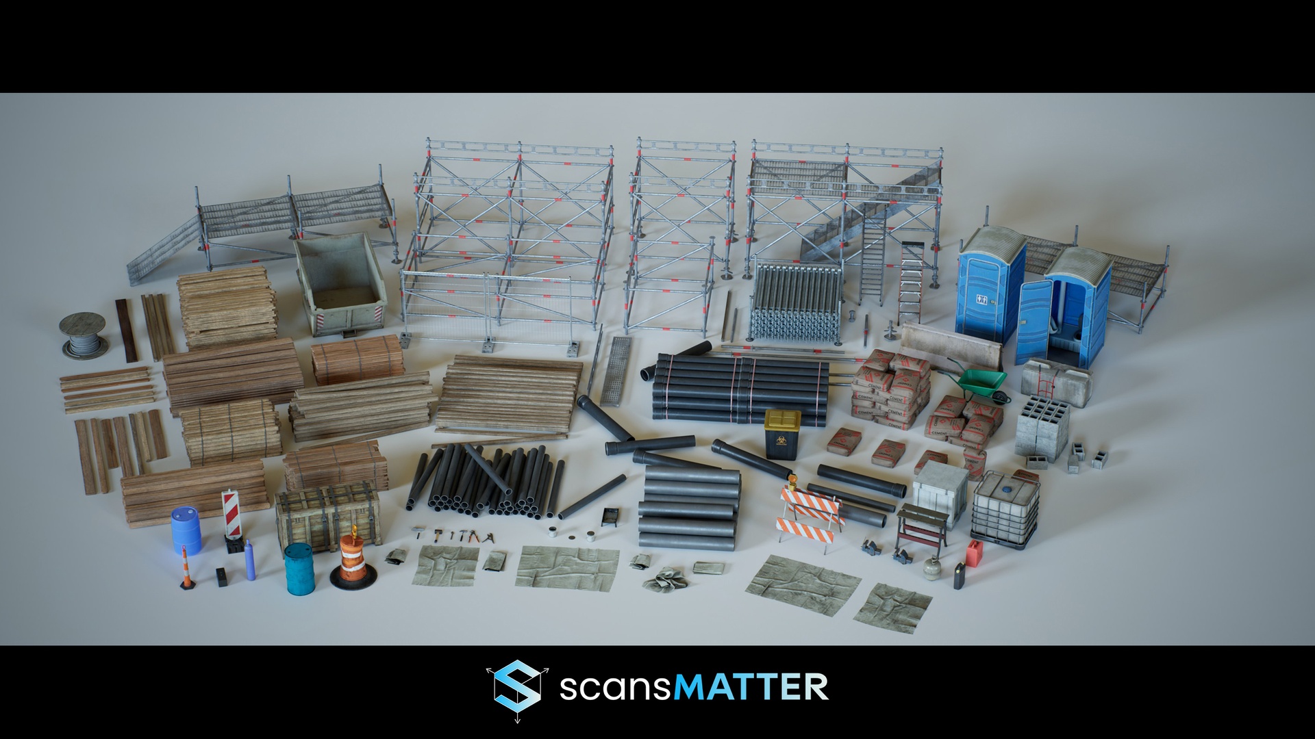 Media 1 for listing Construction Assets Kit - Game-Ready