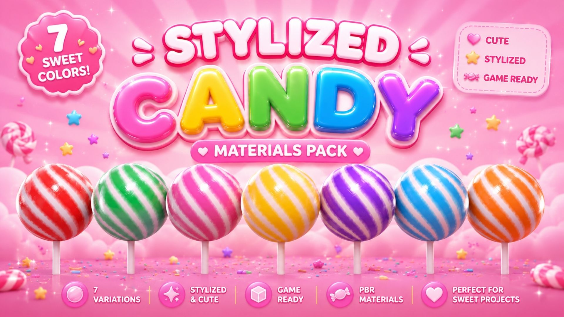 Stylized Candy Materials | Fab