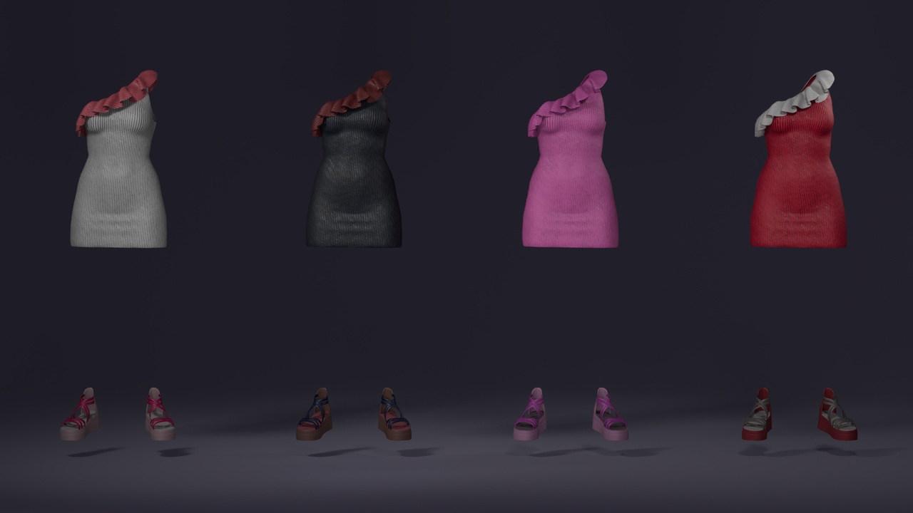Media 1 for listing MetaOutfits – Party Wear – Modern Urban Female Outfit