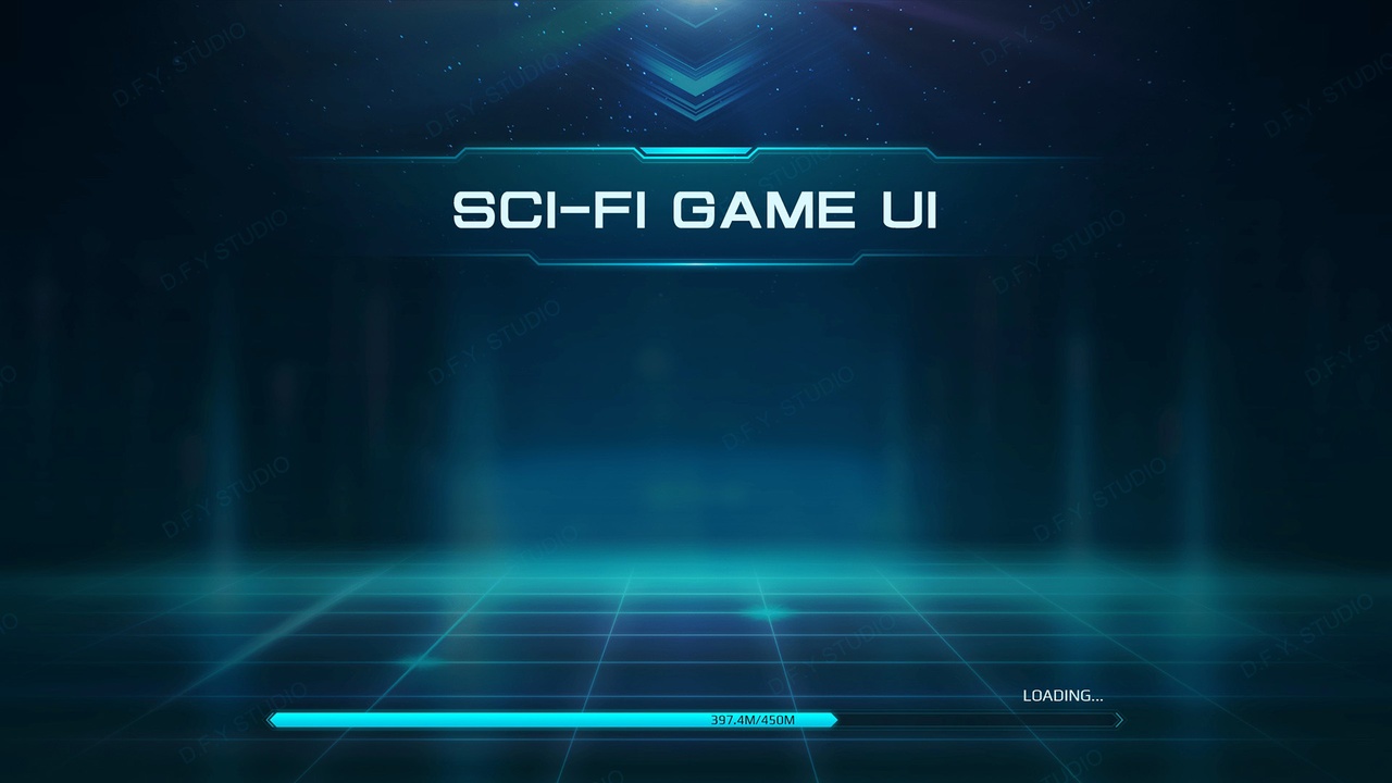 Media 1 for listing Sci-Fi Cyber UI Pro-Cyan Theme