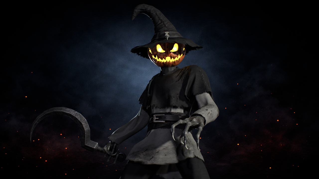 Media 1 for listing Pumpkinhead Scarecrow
