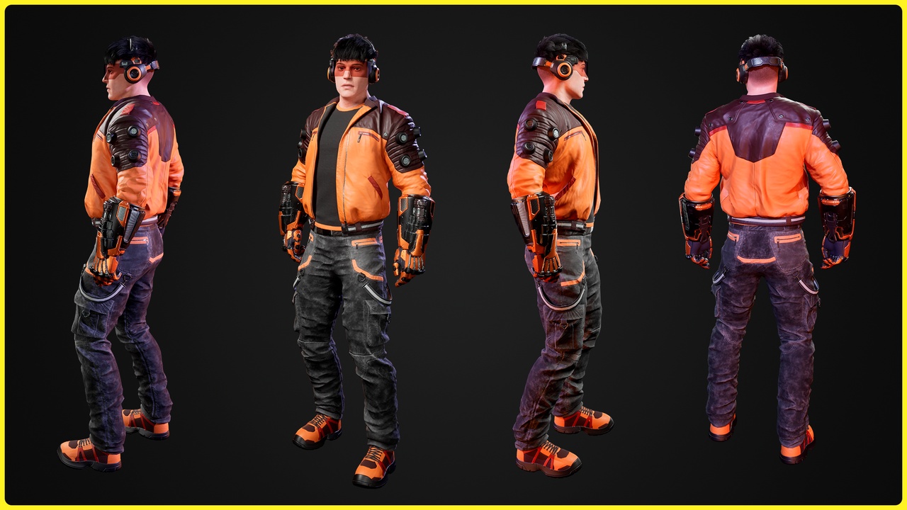 Media 1 for listing Modular Sci-fi Characters Bundle