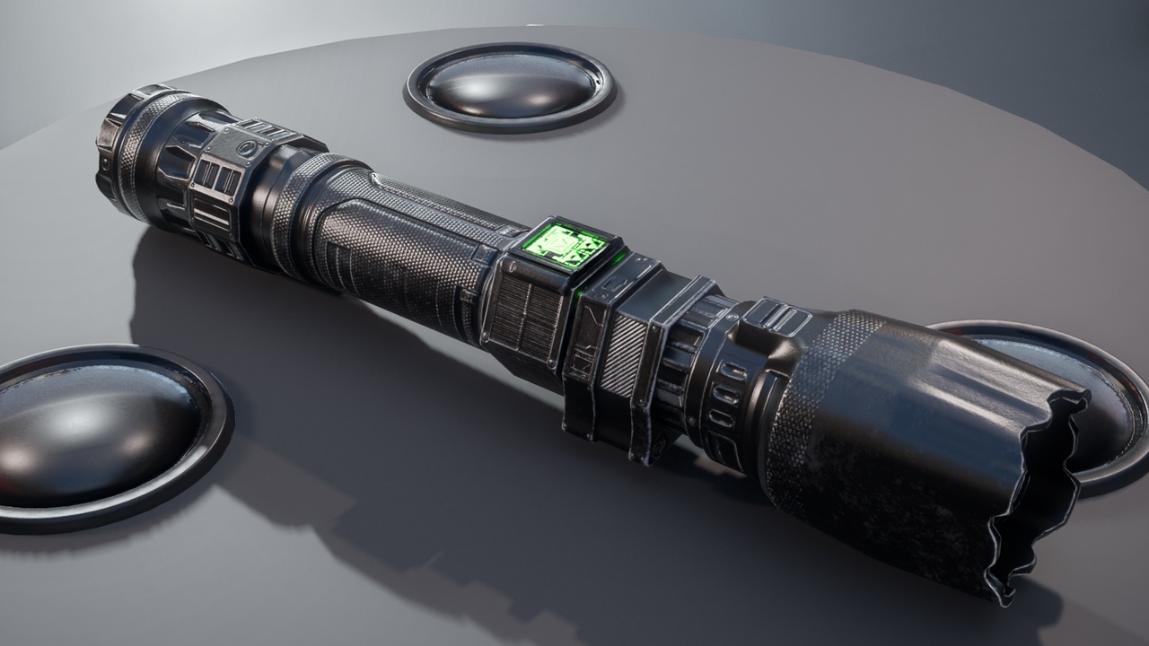 Media 1 for listing Cyberpunk Flashlight Prop