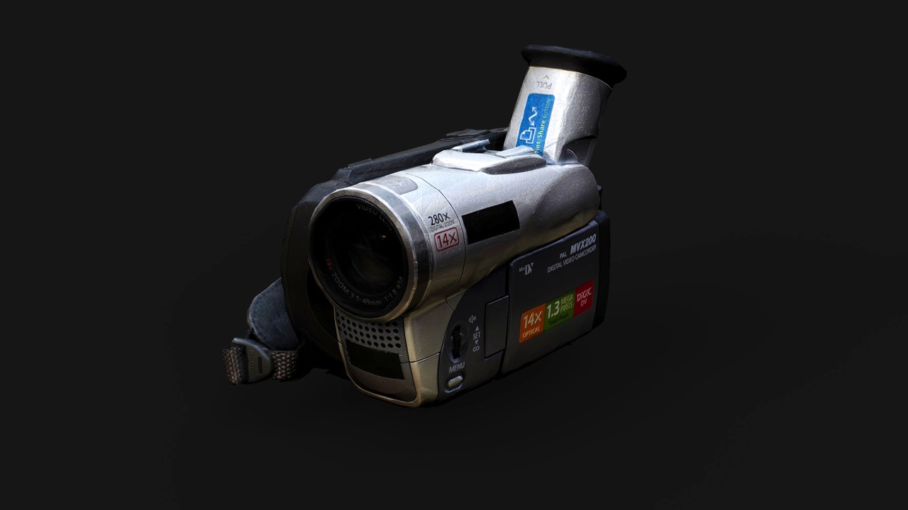 Media 1 for listing VHS camera recorder 2005y model PBR photogrammetry