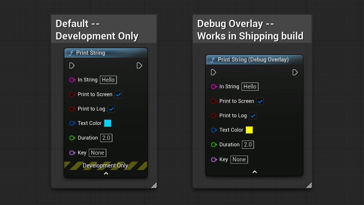 Debug Overlay - Drop-In Replacement for Print String in Shipping Builds ...