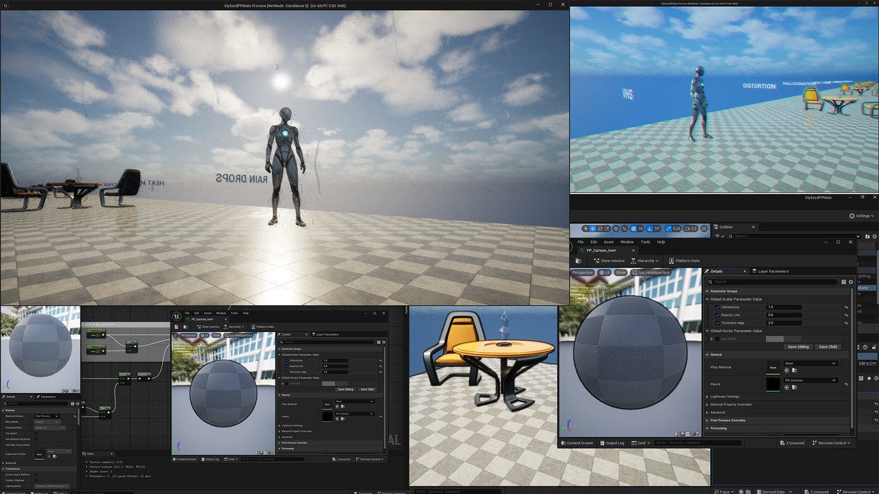 Media 1 for listing Stylized PostProcess FX Pack – Vol. 1