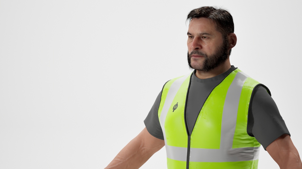 File multimediali per l'articolo High Visibility Worker (Custom Logo): 1