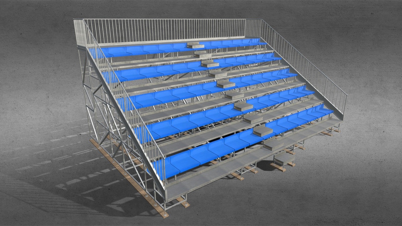 Medium 1 für Eintrag Spectator Stand - Mid Poly Model (4k Texture)
