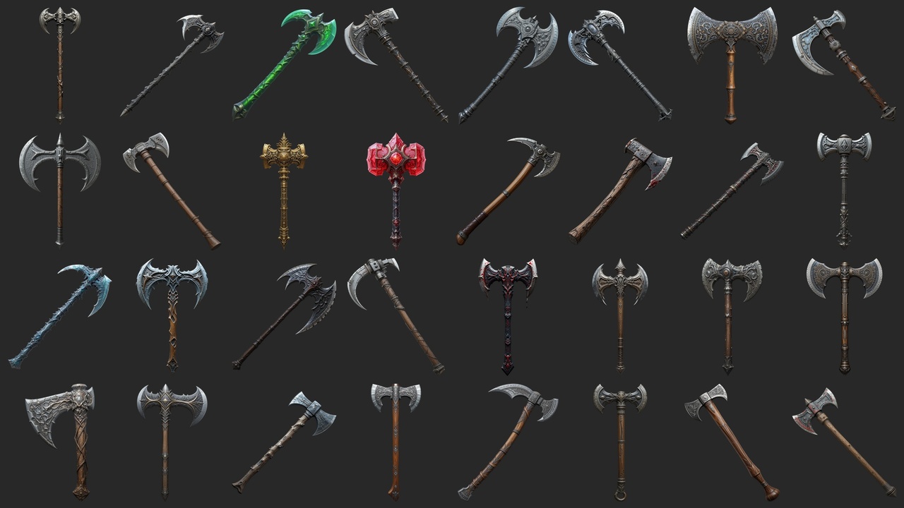 Media 1 for listing 81 Mighty Battle-Axes - Icons