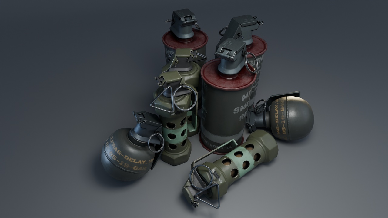 grenade pack | Fab