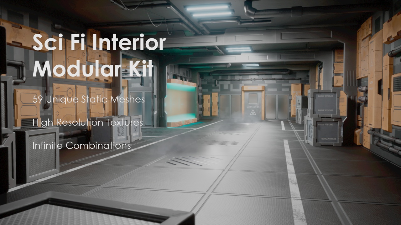 Sci Fi Interior Modular Environment Kit | Fab