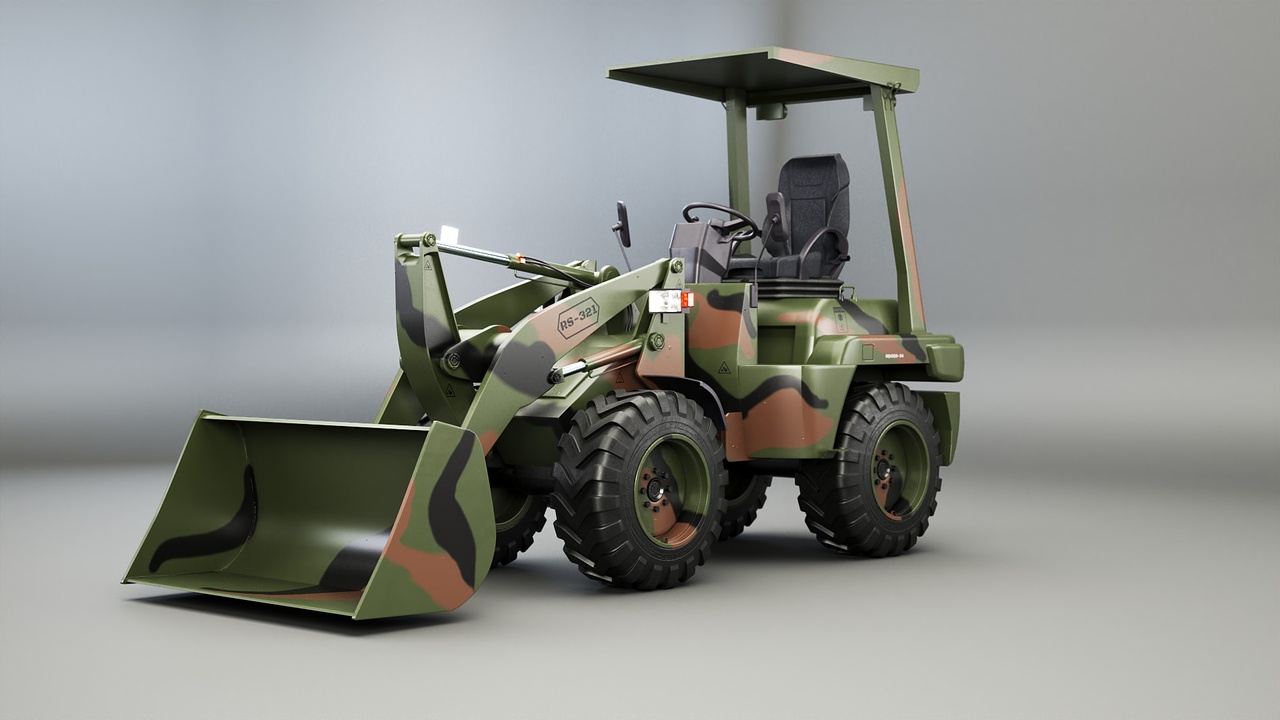 Small Military Wheeled Loader | Fab