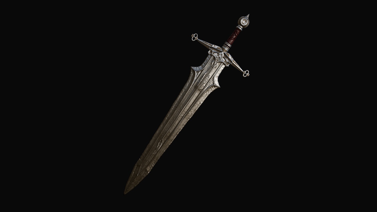 Media 1 for listing Veyrath – Dark Fantasy Greatsword | Game Ready Weapon