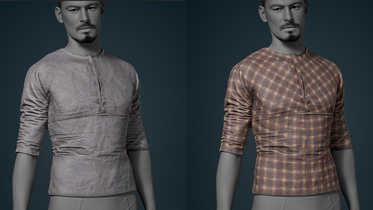 Media 1 for listing Casual shirt - Outfit for MH Rigged