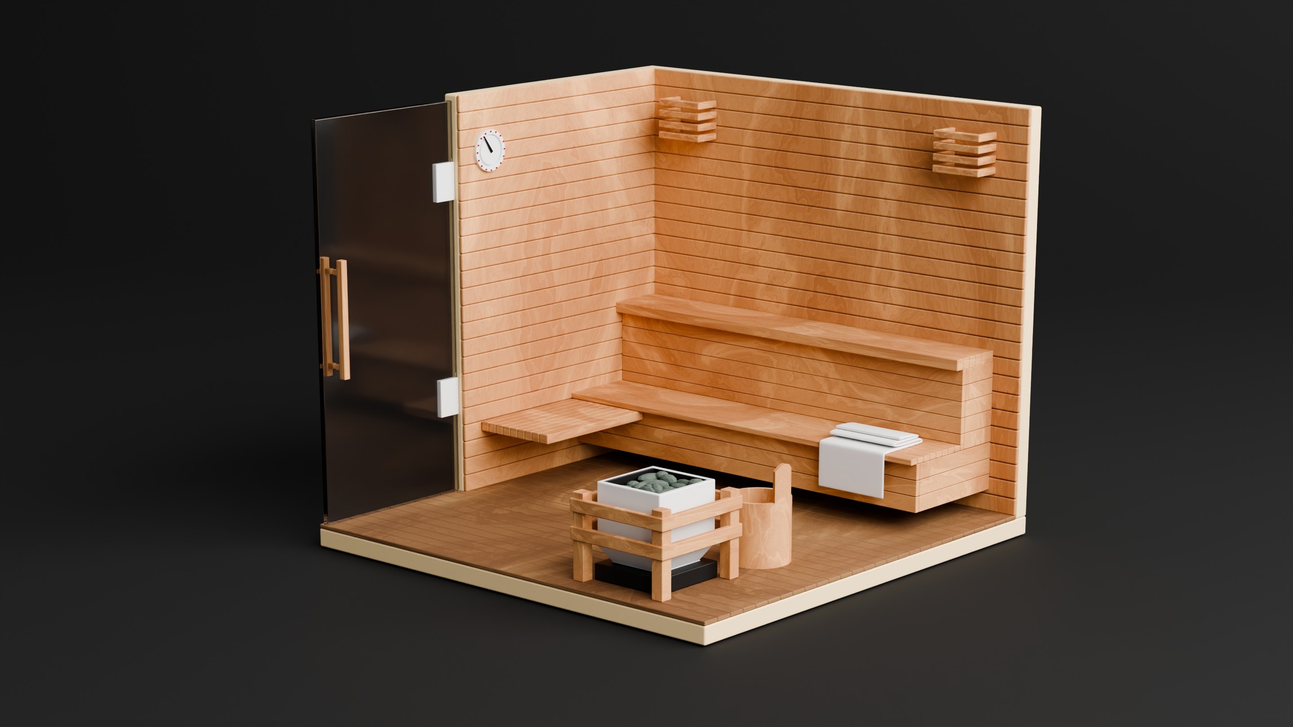 Media 1 for listing Low Poly Sauna Room