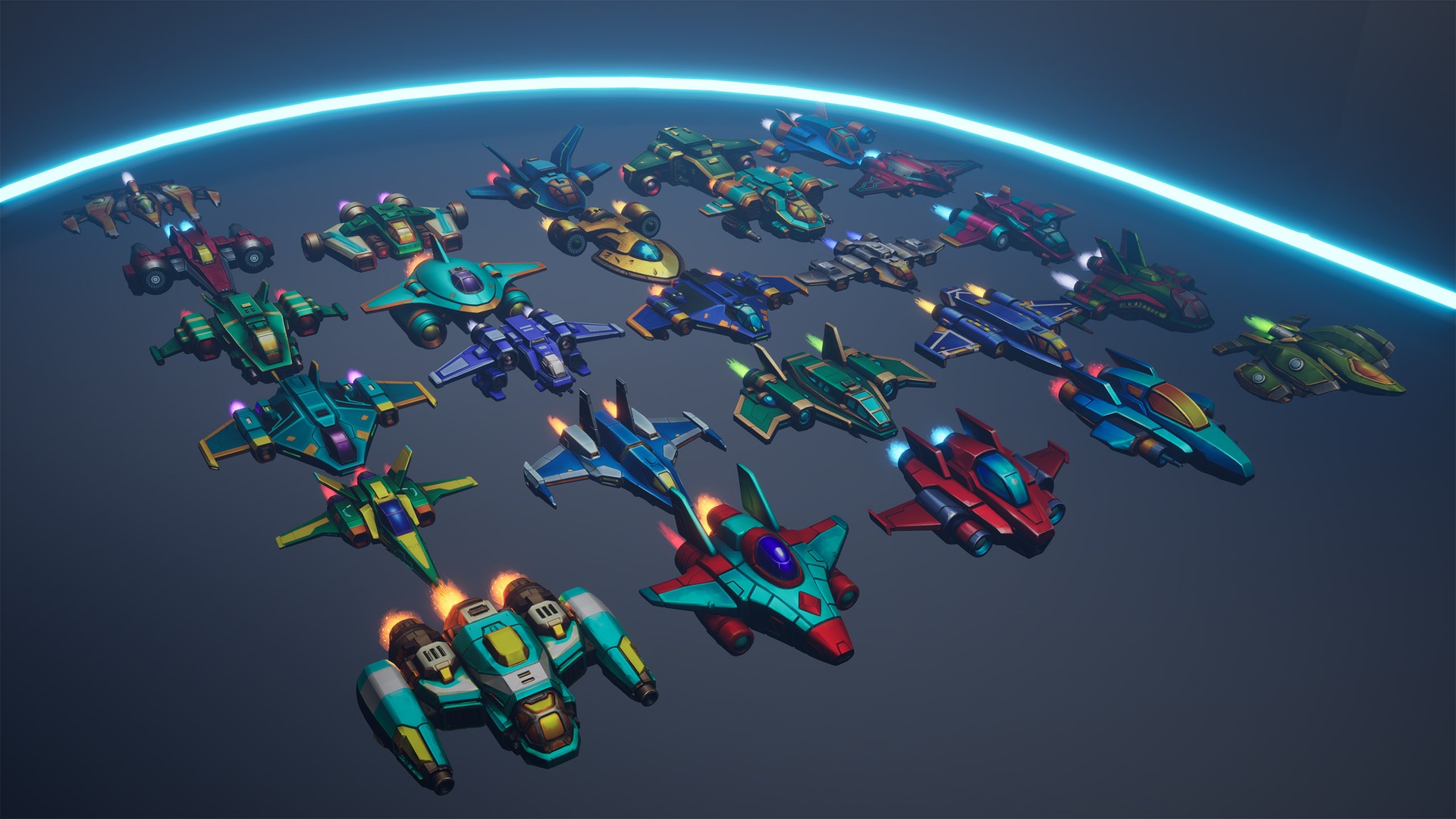 Media 1 for listing Arcade Battleships Pack - Lowpoly Stylized Spaceships
